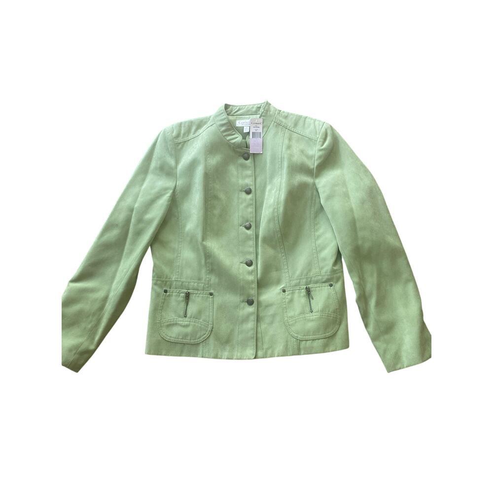 NWT Conrad C Collection Shacket Cropped Jacket Zip Pockets Lined Size 12